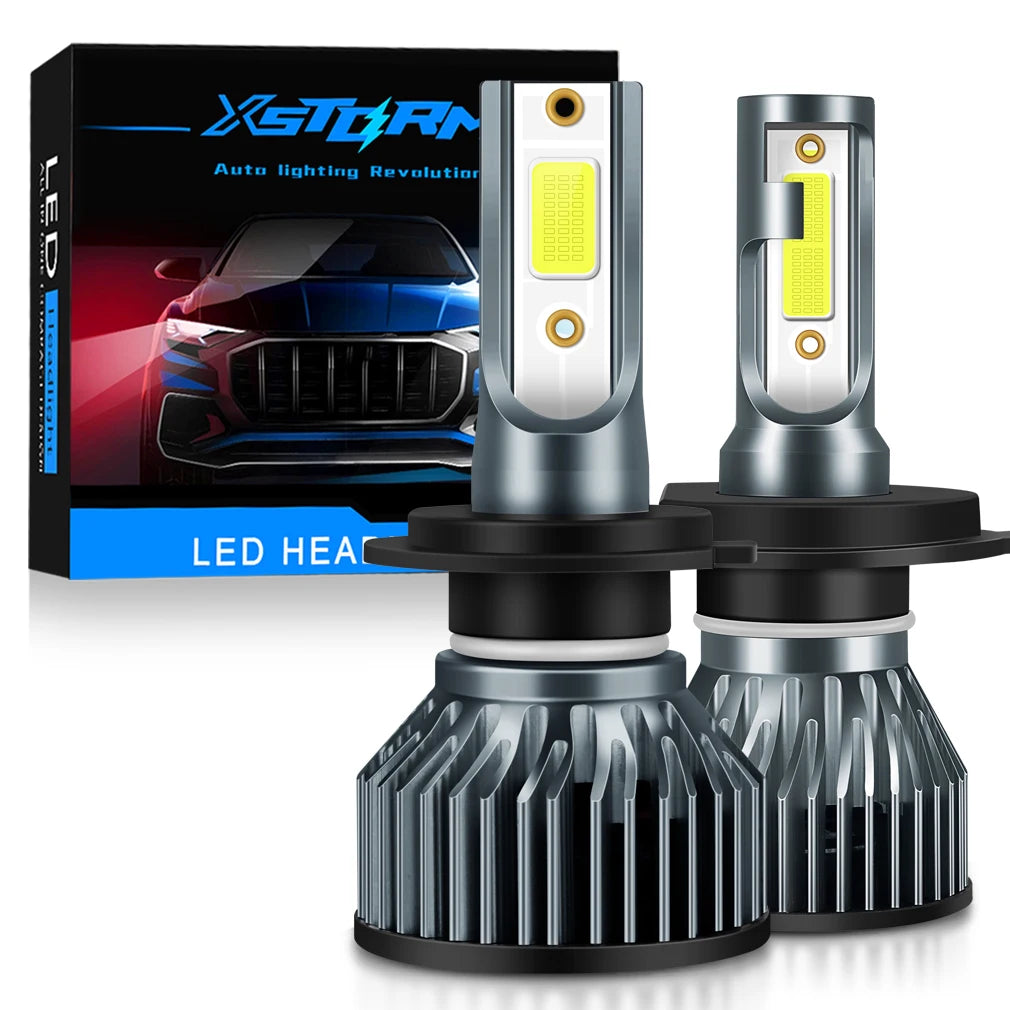 XSTORM Mini Car Headlight H1 H4 H7 LED Bulb H8 H11 9005 HB3 9006 HB4 9004 HB1 9007 HB5 H13