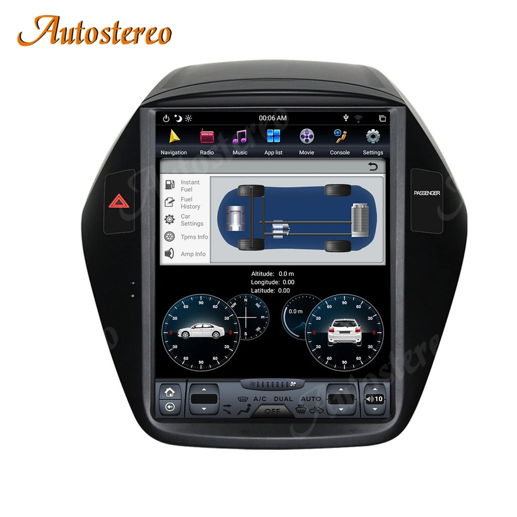 Android 11.0 Car GPS Navigation Auto Radio Tape Recorder For Hyundai IX35 2009-2016 Auto S