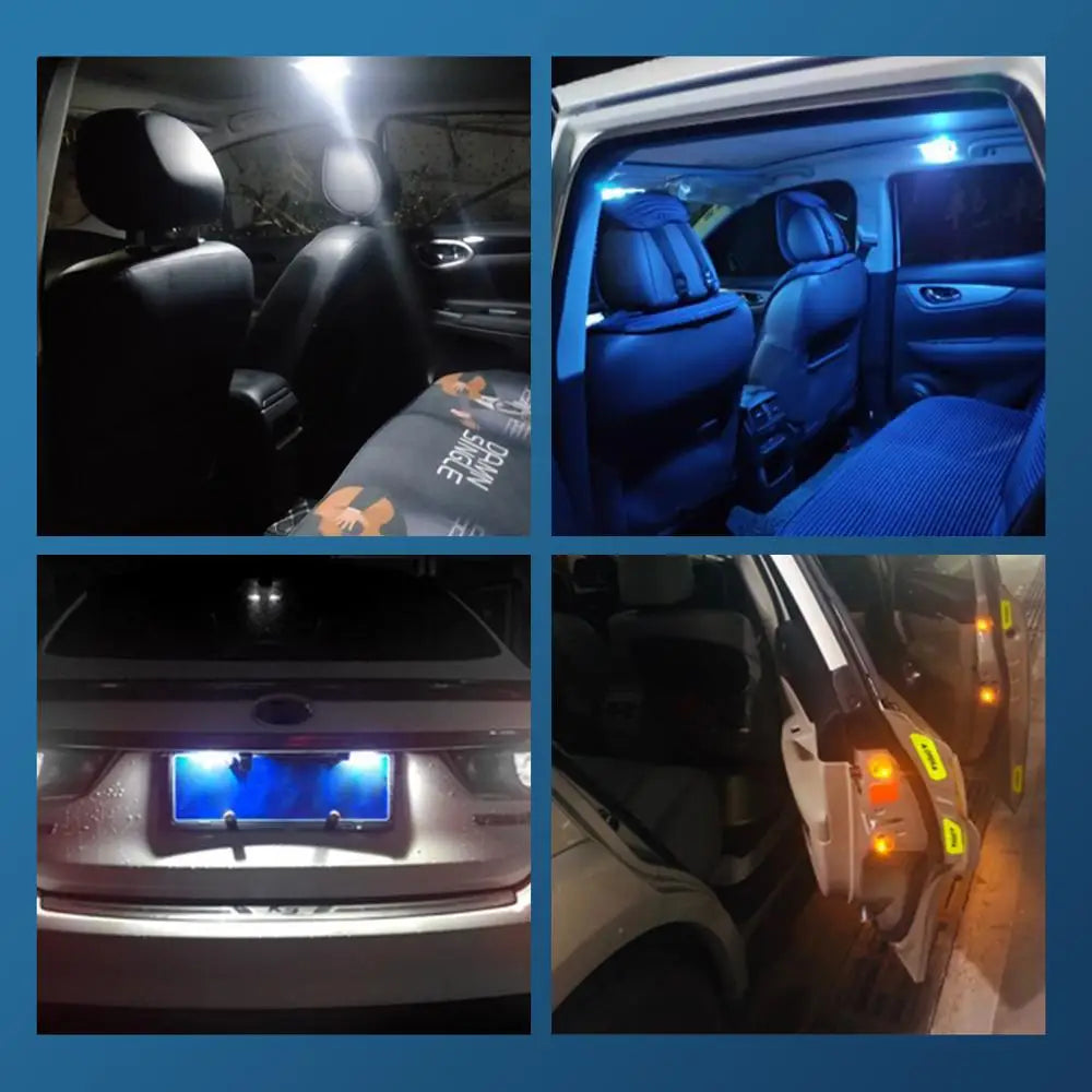 2-Piece LED Interior Light Kit for WY5W W5W T10 - Canbus Error-Free Interior Bulbs