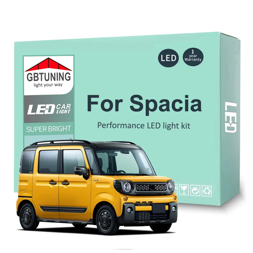 6-Piece LED Interior Light Kit for Suzuki Spacia - Canbus Error-Free Bulbs | AUTOKITSHOP