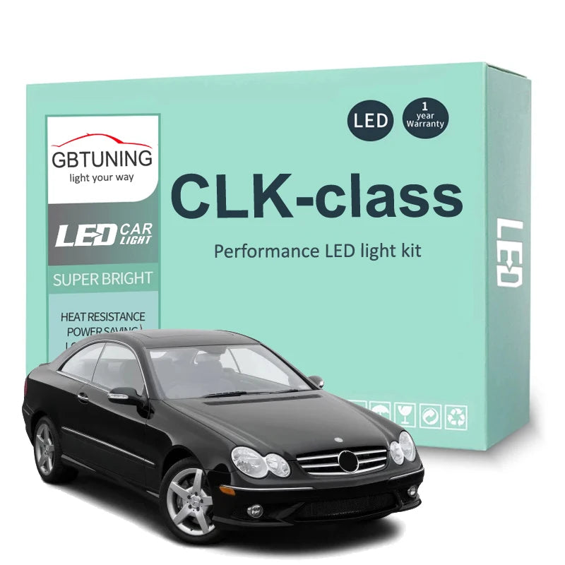 LED Interior Light Kit for Mercedes Benz CLK-Class W208 C208 W209 C209 A209 1998-2010 - Canbus Dome Map Door Trunk Bu...