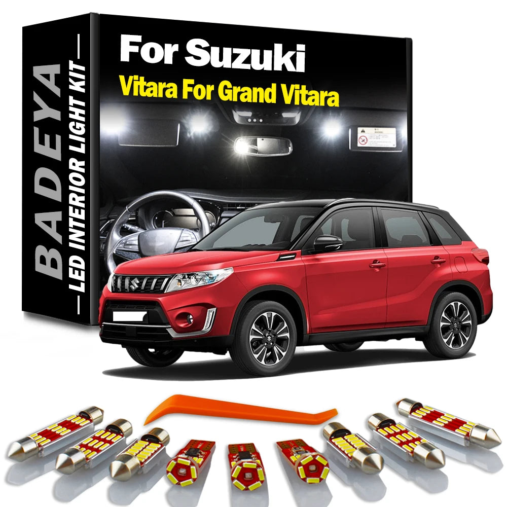 BADEYA Canbus LED Interior Map Light Kit For Suzuki Vitara For Grand Vitara 1999-2015 2016