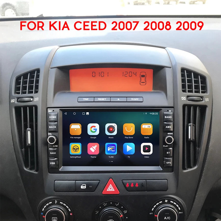Android 14 Car Radio Multimedia Video Player For Kia Ceed 2007 2008 2009 Venga GPS Navigat