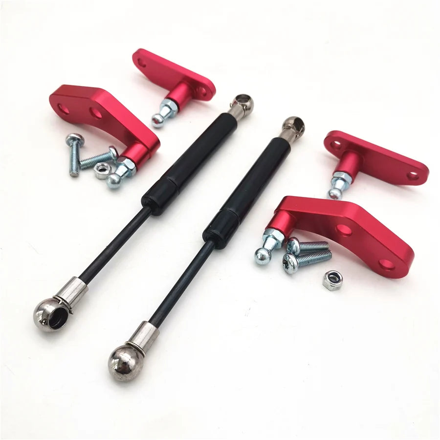 For Can-Am Maverick X3 2017-2020 Black & Red Aluminum Anodized Door Opener Kits