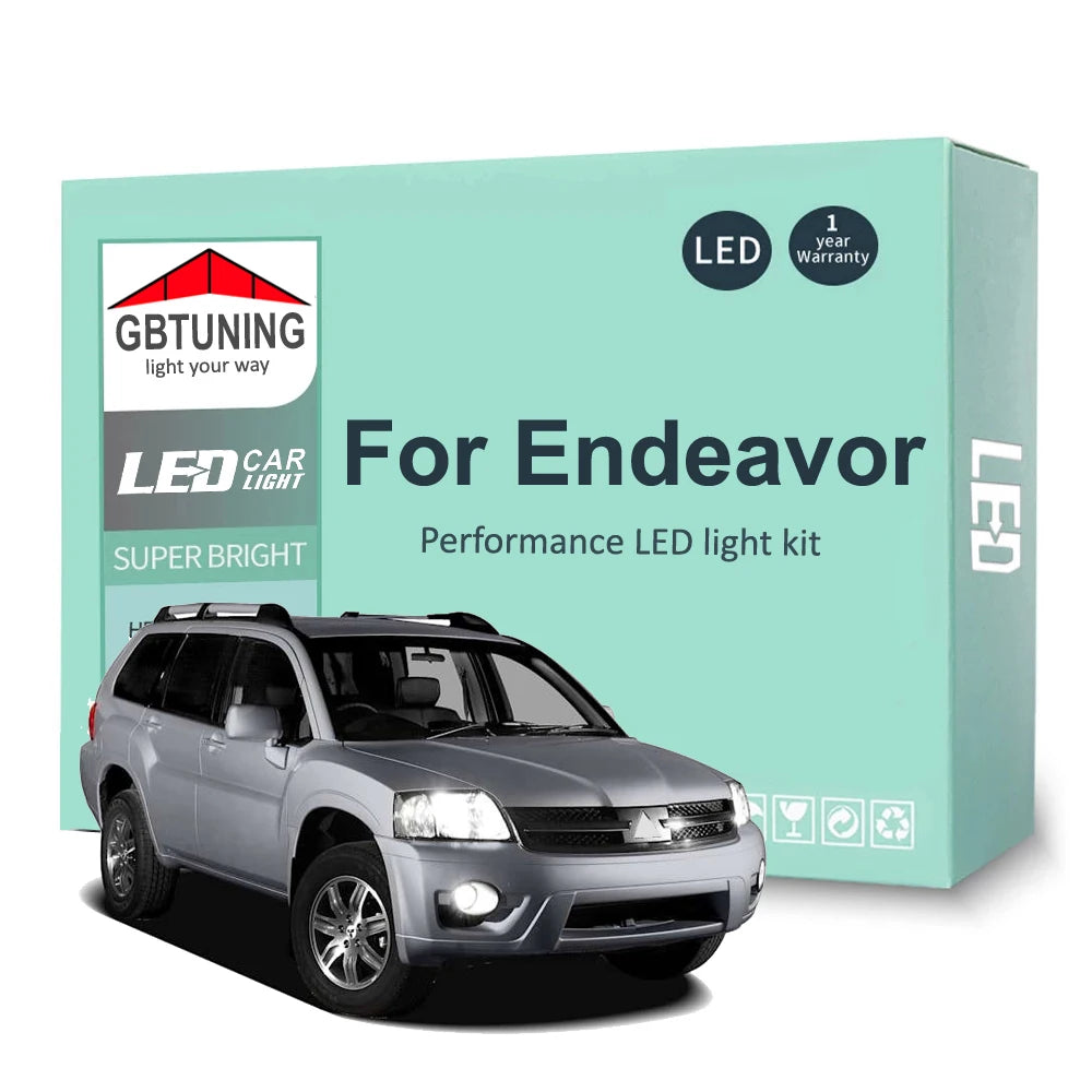 18-Piece LED Interior Light Kit for Mitsubishi Endeavor D7 D8 2004-2008 - Canbus Dome Map Door Trunk Bulbs | AUTOKITSHOP