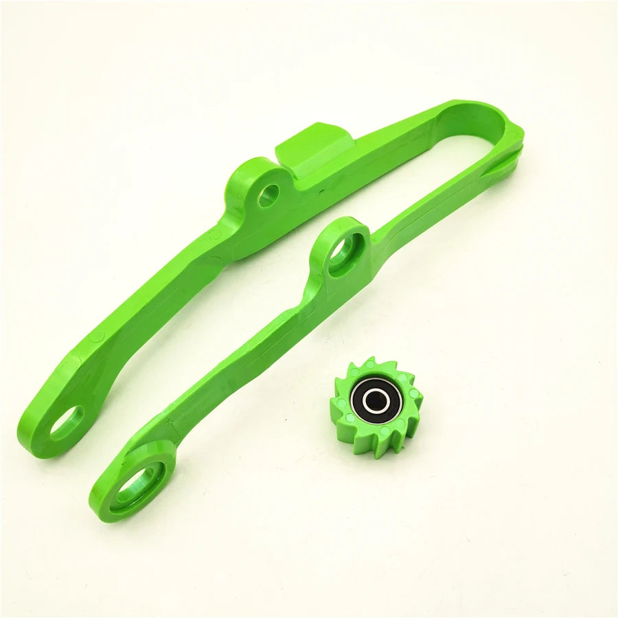 Chain Slider W/ Lower Roller Green For Kawasaki KX250F KX450 KXF250 KX450F