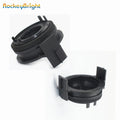 Rockeybright 2pcs H7 LED Headlight Bulbs Adapters Holders For BMW E46 3Series 325ci 325i 3
