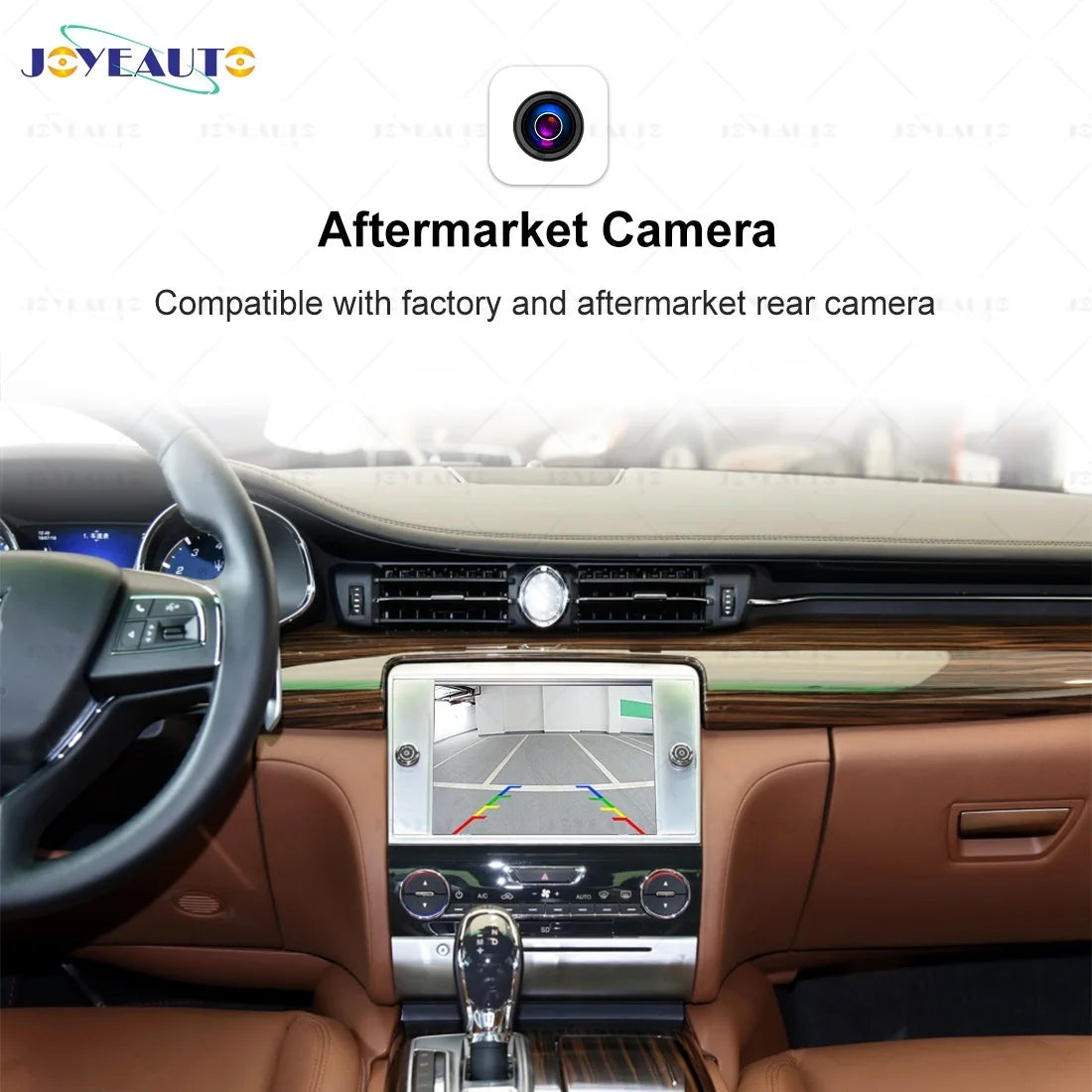 Wireless CarPlay Android Auto Interface for Maserati Ghibli Quattroporte 2014-2016 - Aftermarket Camera Support