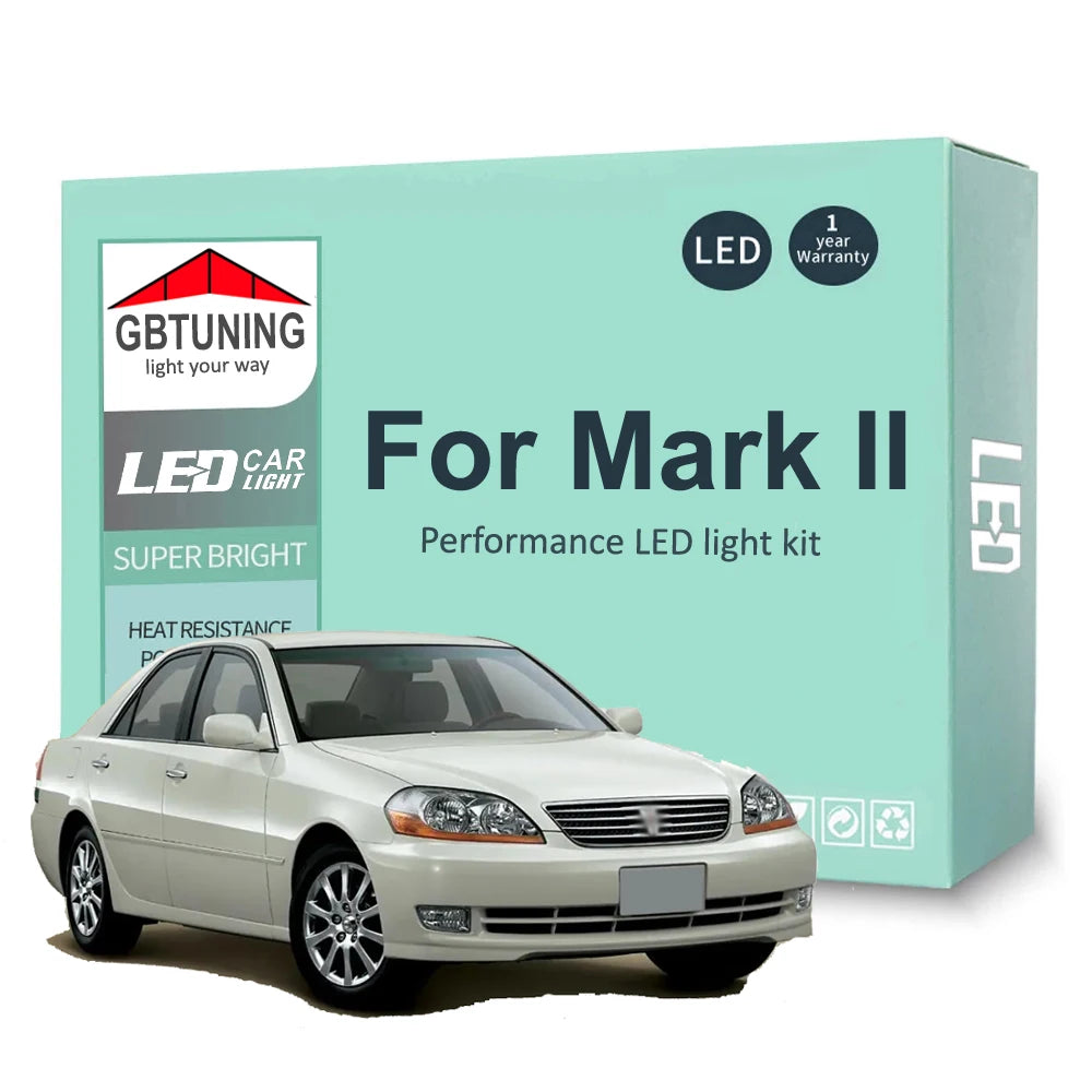 LED Interior Light Kit for Toyota Mark II 2 1980-2001 - Canbus Dome Map Door Trunk Bulbs | AUTOKITSHOP