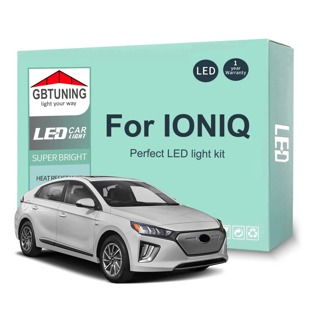 13-Piece LED Interior Light Kit for Hyundai IONIQ - Canbus Error-Free Bulbs | AUTOKITSHOP