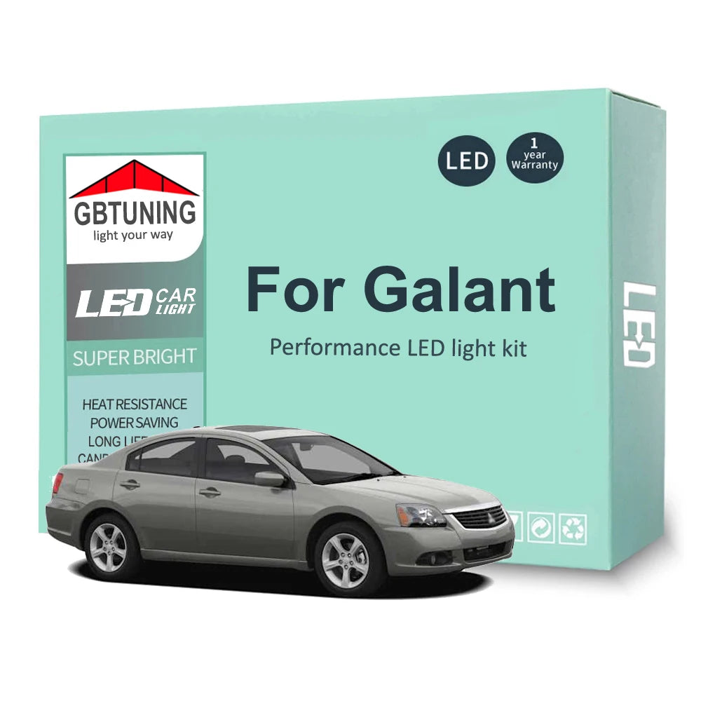 LED Interior Light Kit for Mitsubishi Galant 1988-2009 - Canbus Dome Map Door Trunk Bulbs | AUTOKITSHOP