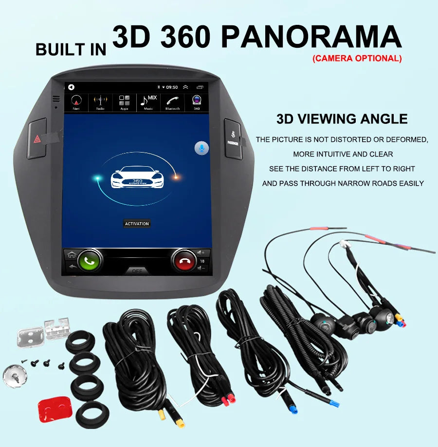 10.4 Inch For Hyundai ix35 2010 2011 2012 2013 2014 2015 Tesla Style Android Screen Car Mu