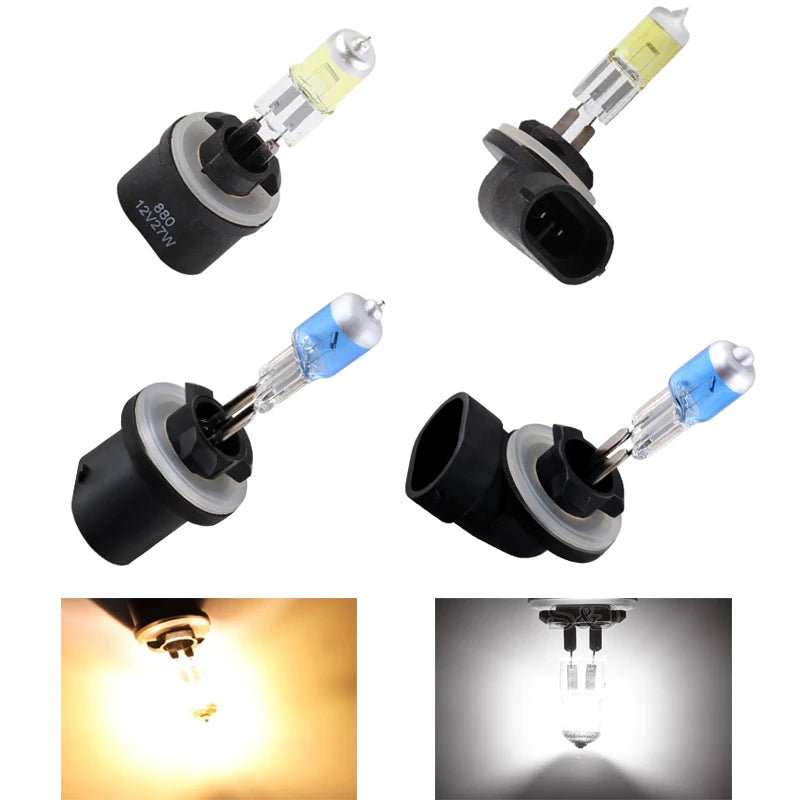 H27 880 881 Headlights Lamp Light Halogen Bulb 27W H27W 3000K 5000K Car Fog Lights 12V Whi