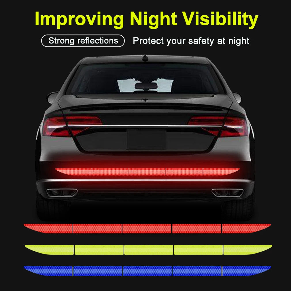 Universal 86.5*3.4cm Car Reflective Sticker Tape Car Accessories Reflective Strip Car Body