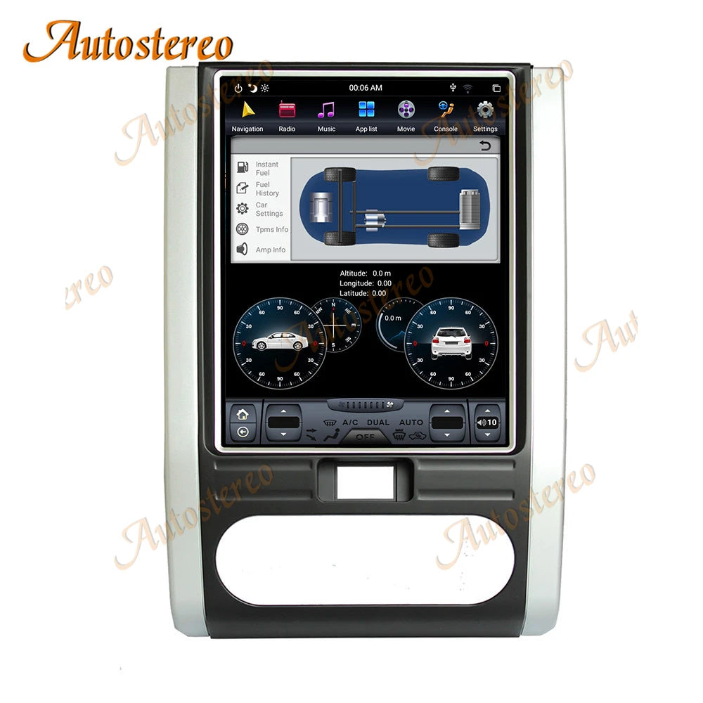 Carplay Android 13 For NISSAN X-TRAIL Qashqai 2007-2014 Tesla Style Car GPS Navigation Mul