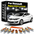 BADEYA Canbus Car Lamps For Renault Megane I II III IV 1 2 3 4 CC LED Interior Dome Map Re