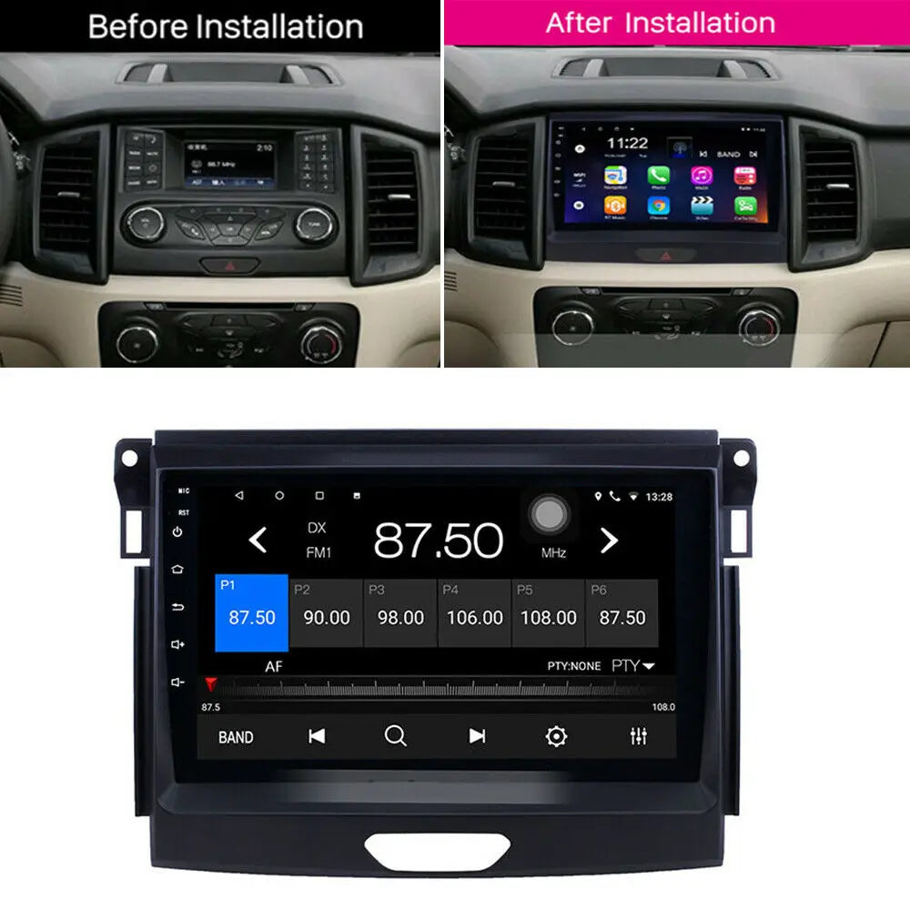 For Ford Ranger 2016-2019 Stereo Radio 9'' Android 10 Head Unit GPS FM Player