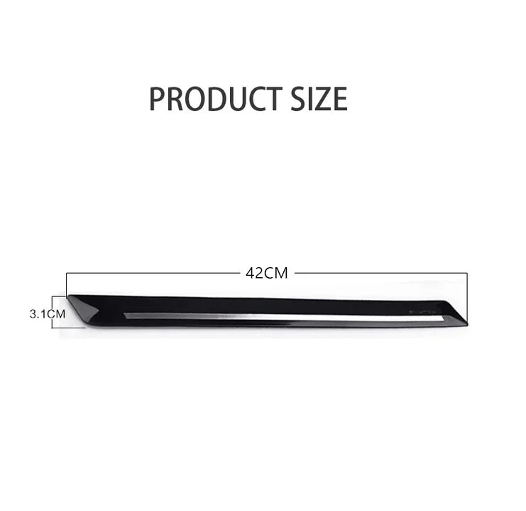 set Universal Black Rubber Car SUV Bumper Protector Strip Sticker Anti-collision