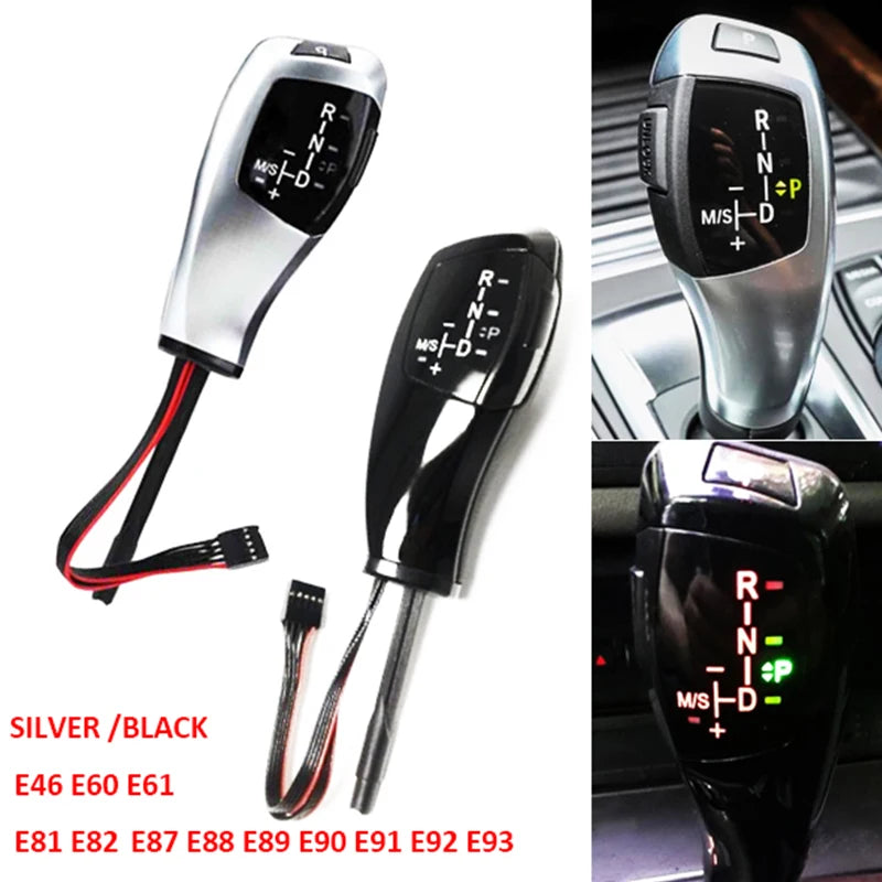 Modified Led Gear Shift Knob Shifter Lever for BMW E46 E60 E61 E81 E82 E87 E88 E89 E90 E91