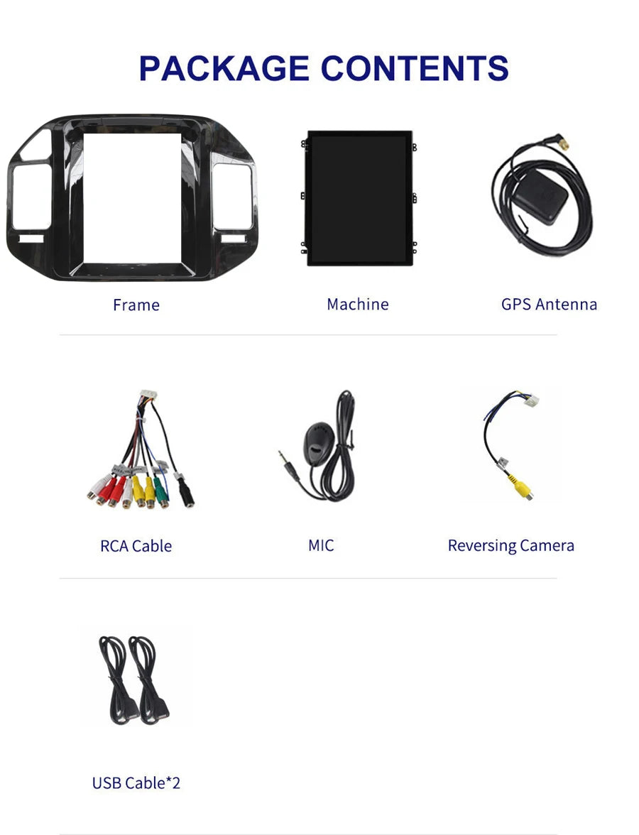 9.7" Android 9.0 Car GPS Wifi Navi Stereo Radio 2+32GB For Mitsubishi Pajero 1999-2006