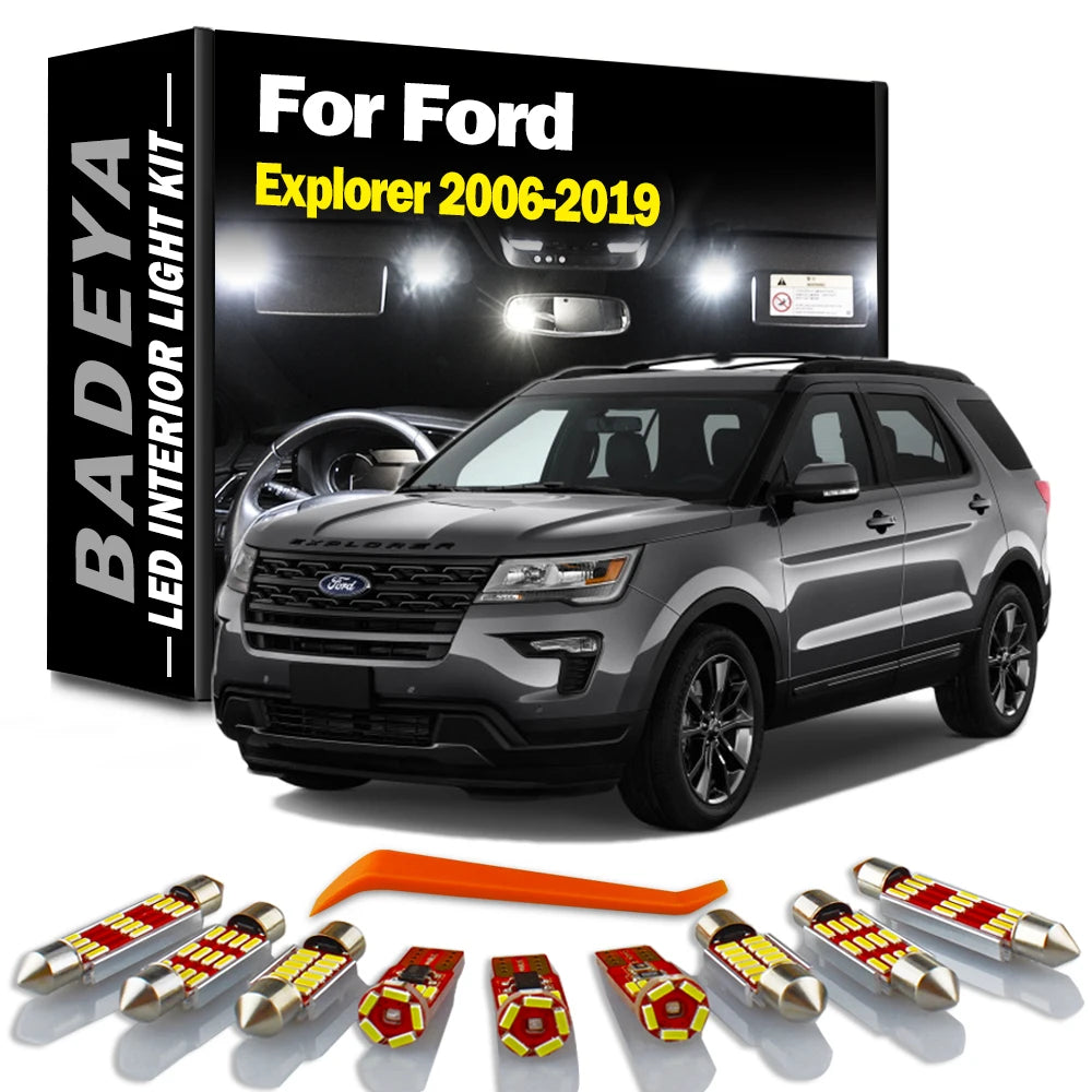 LED Interior Light Kit for Ford 2006-2013 - Canbus Error-Free Interior Bulbs