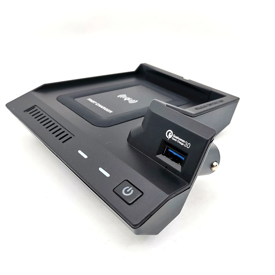 10W Car Console Wireless Phone Charger Pad For Mercedes Benz C GLC Class C64 AMG Drive lef