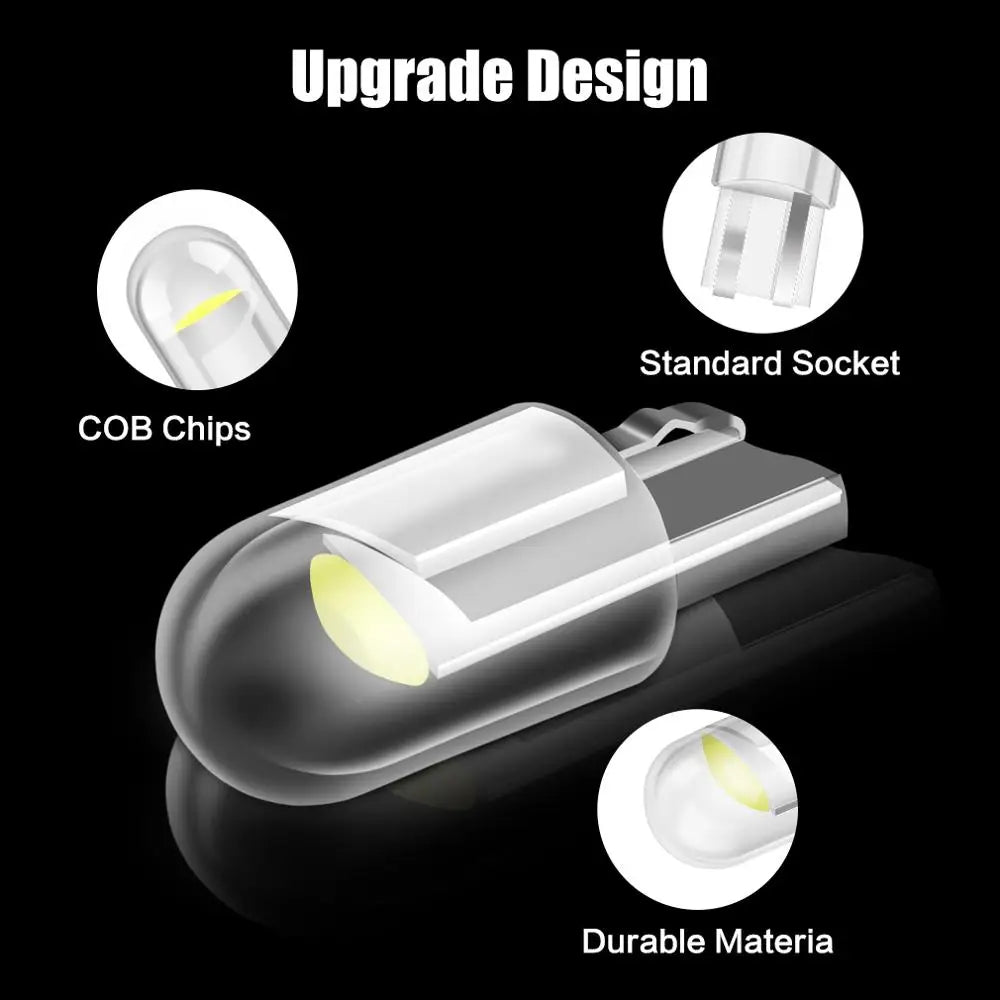 T10 W5W Led Light Bulb 194 168 501 2825 COB Auto Signal Light 12V LED Car Wedge Parking Li