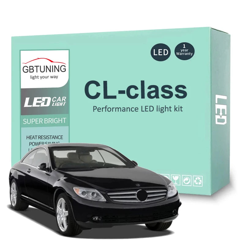 LED Interior Light Kit for Mercedes Benz CL-Class W215 W216 C215 C216 CL500 CL600 W140 C140 Canbus Car Reading Trunk ...