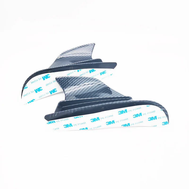 2x Carbon Fiber Look Motorcycle Side Winglets Air Deflector Trim Cover Universal