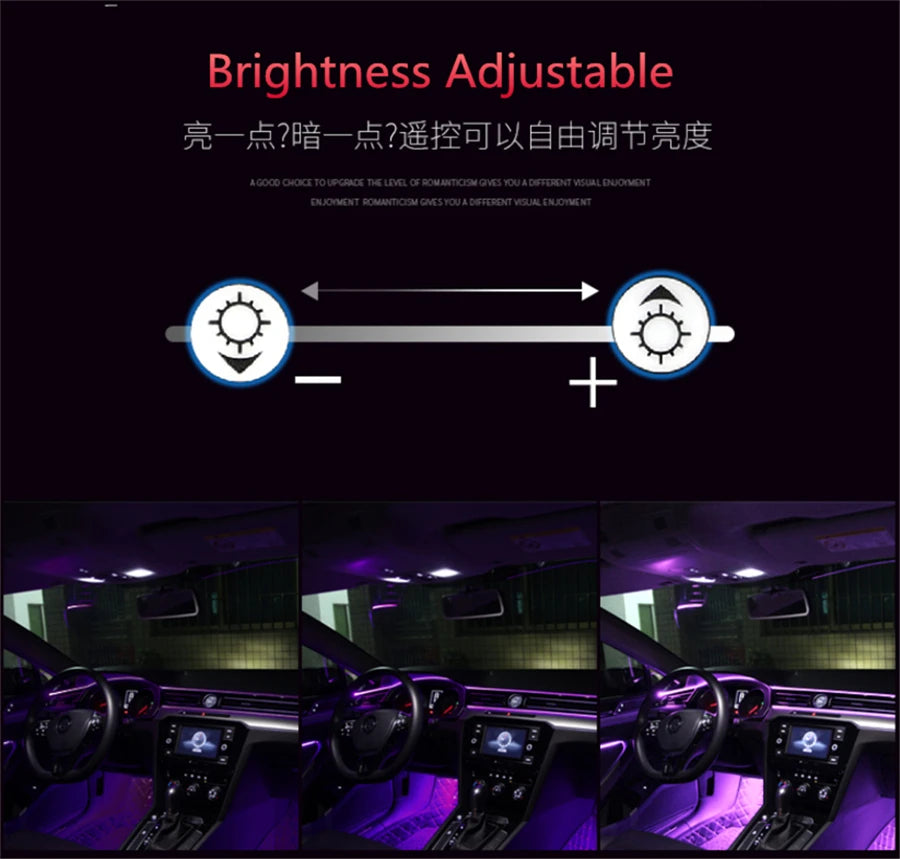 1 RGB - Ambient Light - App Control - Car Interior Lighting