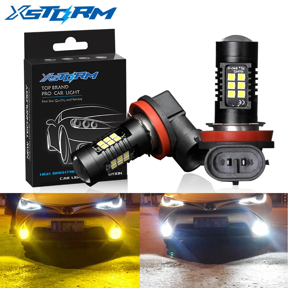 H8 H11 Led HB4 9006 HB3 9005 Fog Lights Bulb 3030SMD 1200LM 6000K White Car Driving Runnin