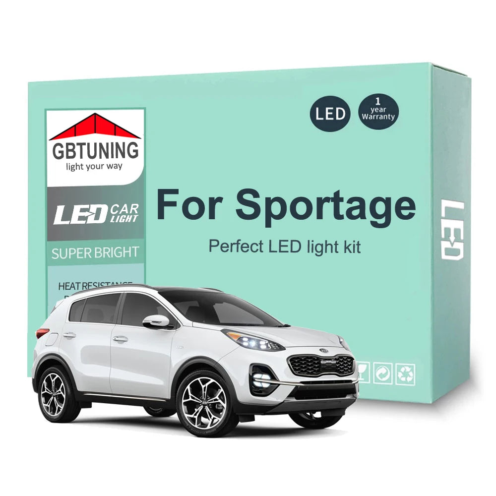 LED Interior Light Kit for KIA Sportage 1 2 3 4 MK1 MK2 MK3 MK4 1993-2016 - Canbus Dome Map Door Trunk Bulbs | AUTOKI...