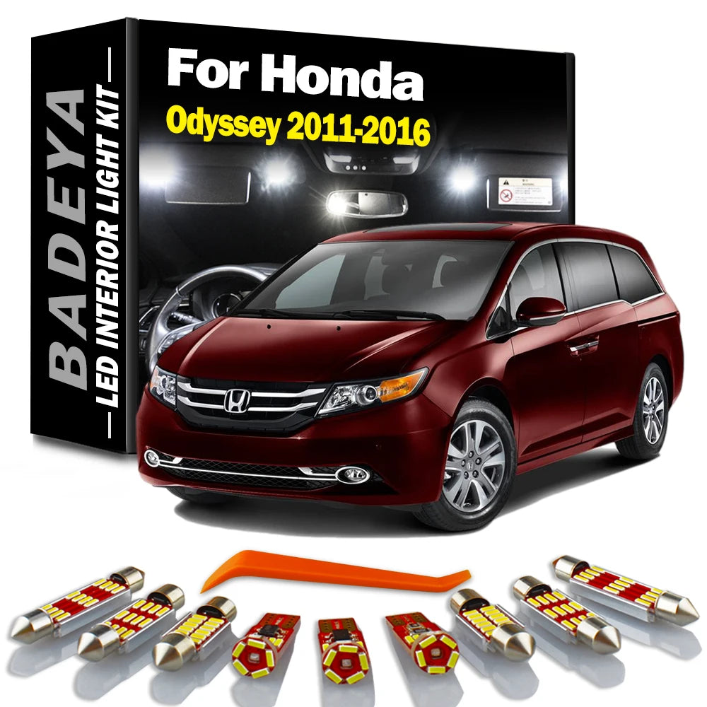 17-Piece LED Interior Light Kit for Honda - Canbus Error-Free Interior Bulbs