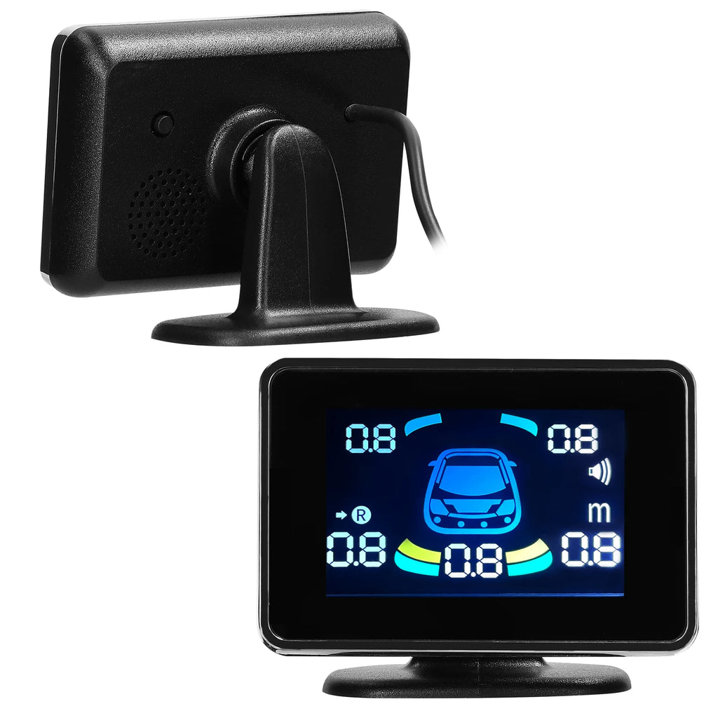 Car Parking Sensor Reversing Radars System Front & Rear Support Sound Warning/Buzzer/Mute with 8 - Automotive LED Light