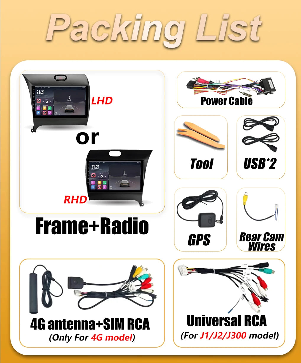 Android Carplay Auto For KIA K3 CERATO FORTE 3 YD Tuner 2013 2014 2015 2016 2017 Player Mu | AUTOKITSHOP