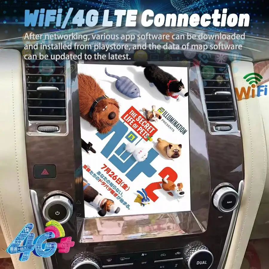 12.1" HD Touch Screen Android Car Player For Nissan Patrol Y62 2010 Wireless Carplay GPS N | AUTOKITSHOP