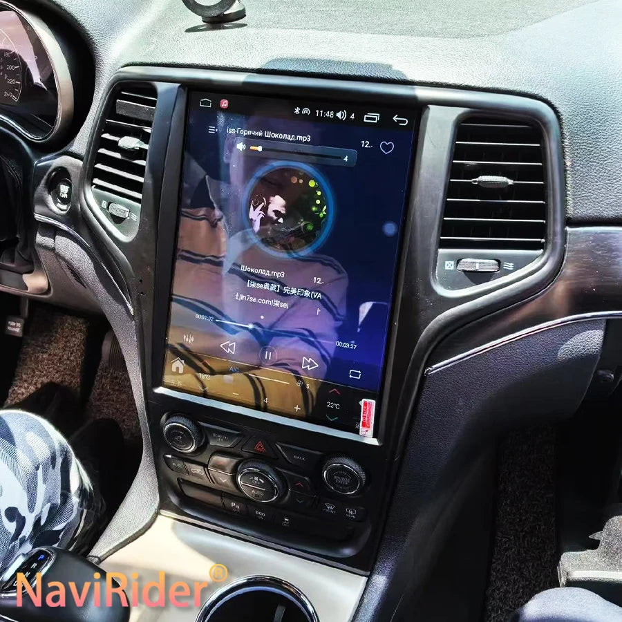 Android 15 DSP Screen Stereo For Jeep Grand Cherokee 2014-2017 Radio 12.8'' Vertical Scree
