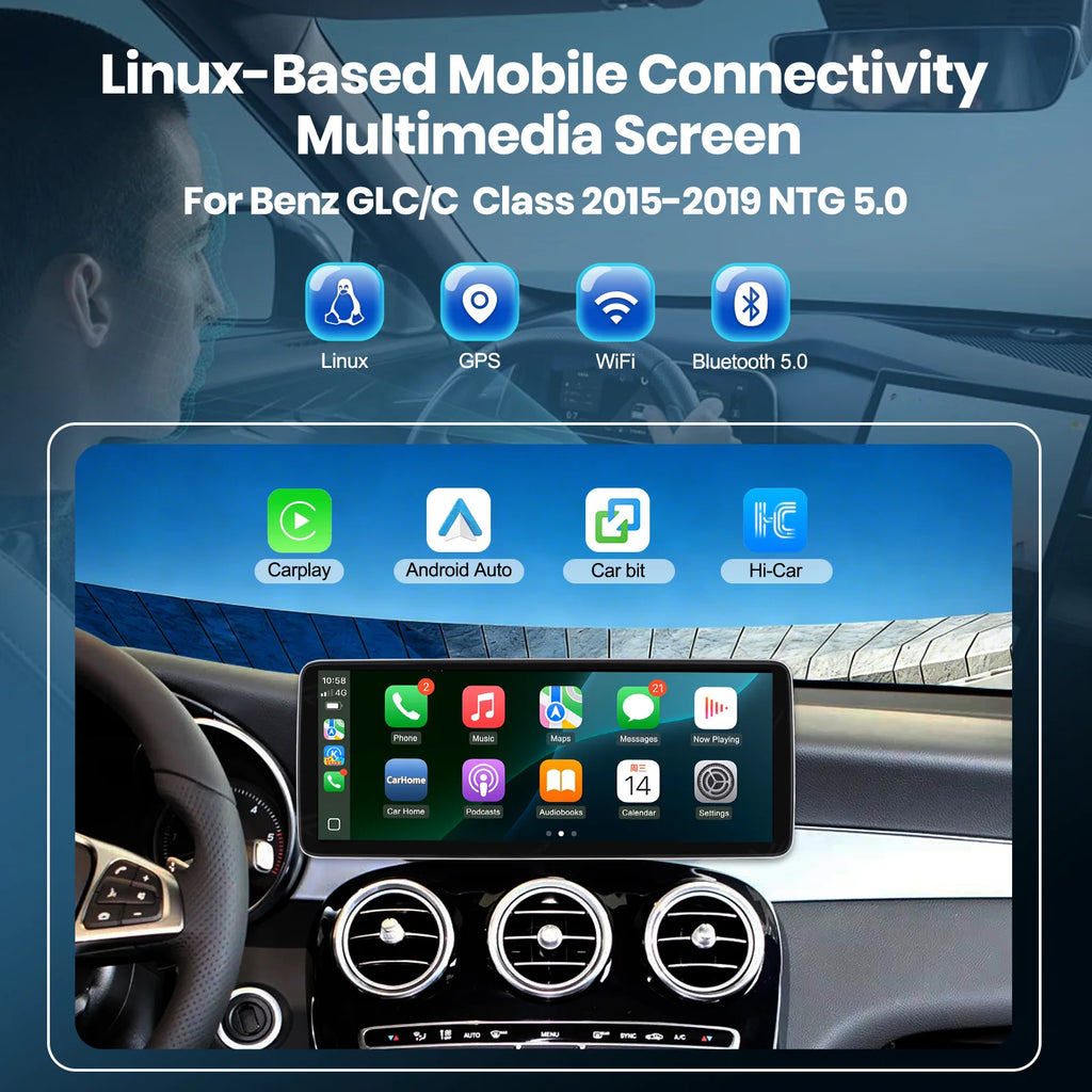 Linux Carplay Touch Screen For Mercedes Benz CLS Class 2015-2019 with NTG 5.0 System Car M