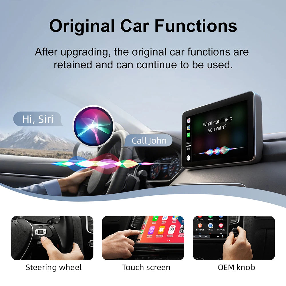 AI Smart Box Car Intelligent Systems For Car With Wired CarPlay Wireless CarPlay Dongle Wi