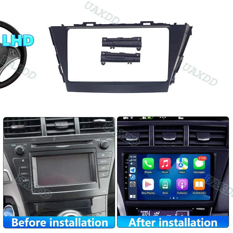 9INCH Car Frame Fascia Adapter For Toyota Prius Plus V Alpha 2013-2018 Android Radio Dask