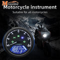 0~12000RPM Universal Motorcycle Speedometer Dashboard Panel Digital LCD Display Speed MPH km/h T - Automotive LED Light