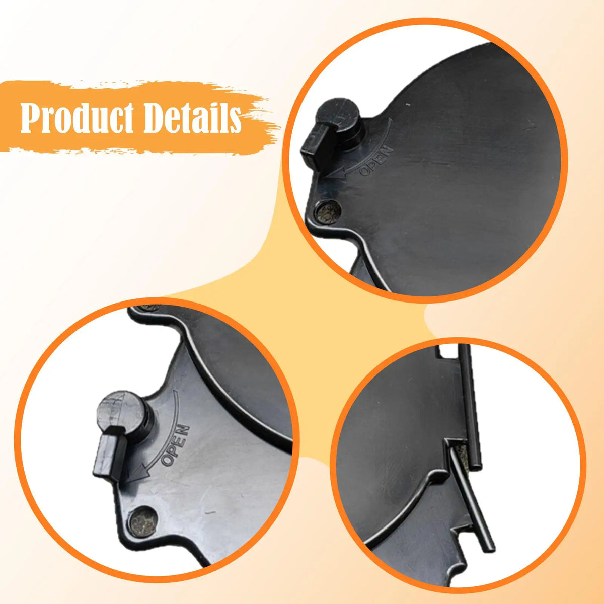 RV Drainage Piping Accessories Replacement Hatch Doors ABS Sewer Hose Storage Caps Portable Rota - Automotive LED Light