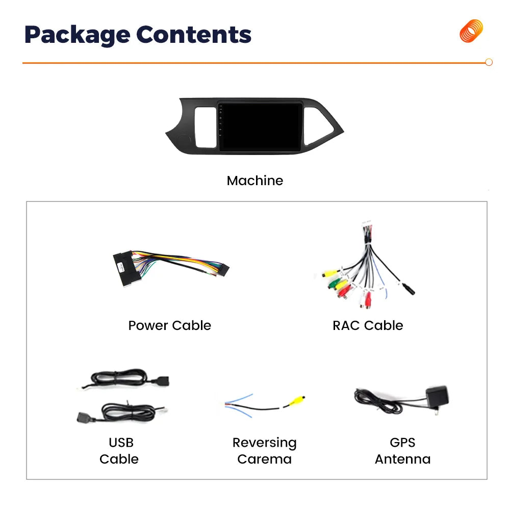 MEKEDE&NAVIFLY Android 14 Intelligent car audio system car radio For KIA Morning Picanto 2