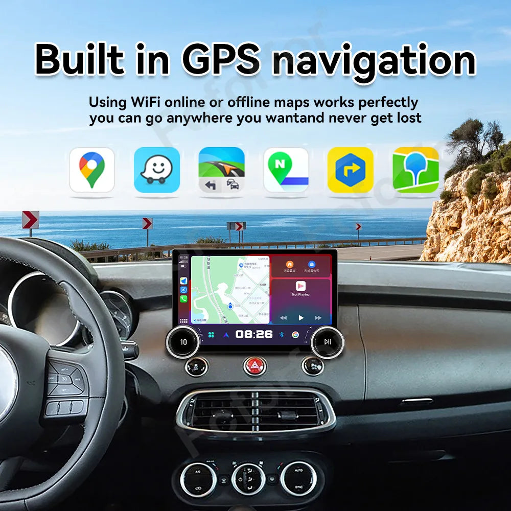 HD Large Touch Screen 11.5 Inch Android 15 Car Stereo Wireless CarPlay GPS Multimedia Navi
