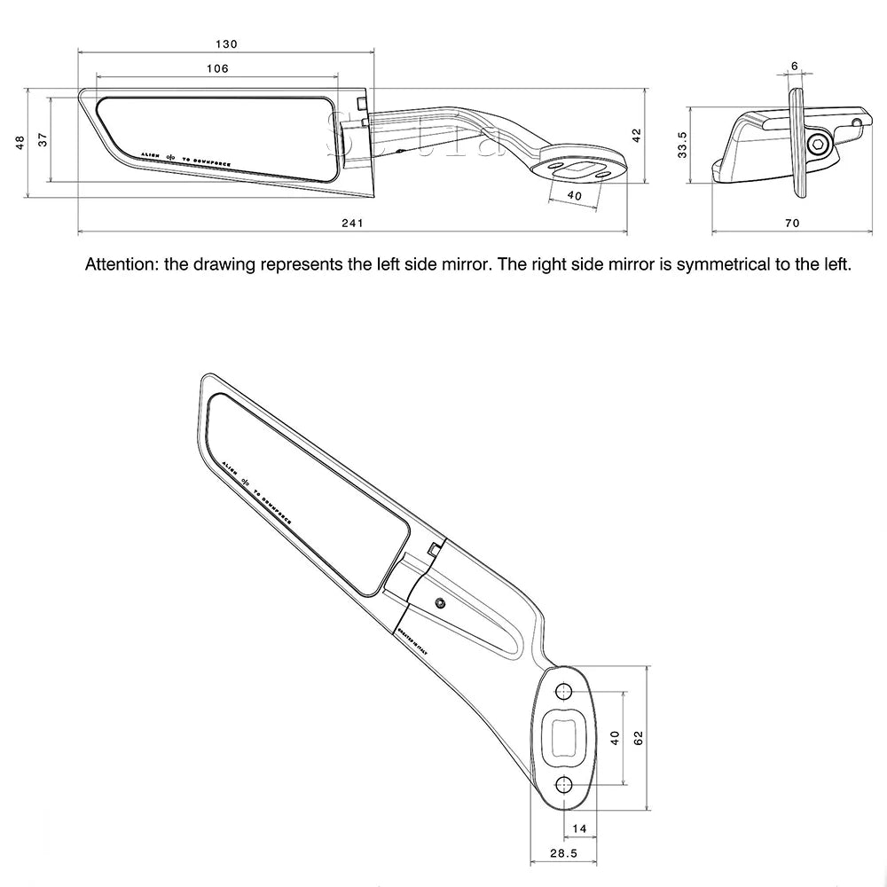 2025 New CBR650R Rearview Mirror For Honda CBR 650R CBR650 R 2019-2024 Motorcycl for Honda 2019-2024 - Automotive LED Li