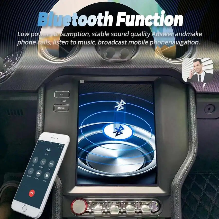 Android 15 Car Navigation GPS Radio Stereo For Ford Mustang 2015-2021 9.7inch Screen Carpl | AUTOKITSHOP