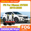 20000LM Fog Lamps 60W LED Fog Lights 6000K White 12V Fit For Nissan NV200 2010 2011 2012 2