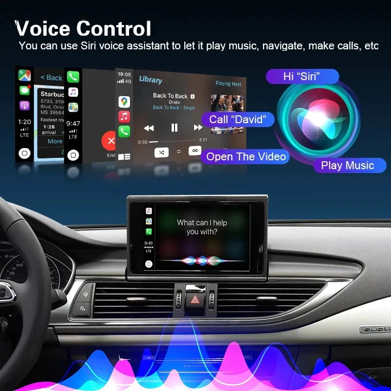 Wireless CarPlay Android Auto Interface for Audi A6 A7 S6 S7 2010-2018, with Mirror Link A