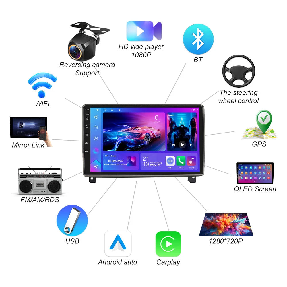 Android 16 For Opel Astra H 2006 2007 2008-2014 Car Radio Wireless Carplay Auto Multimedi  | AUTOKITSHOP