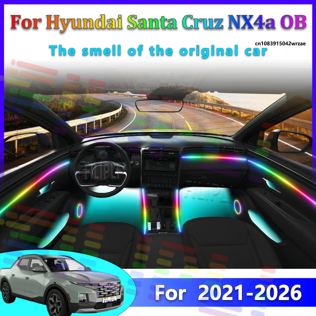 64 RGB - Neon Strip - for Hyundai - App Control - Car Interior Lighting | AUTOKITSHOP